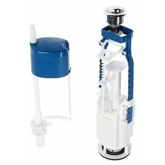 Арматура для унитаза АБ 77.57.14.3 нижняя подводка двухрежимная кноп.хром. Псков УКЛАД