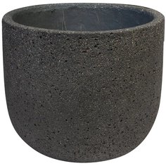 Кашпо Nobilis Marco конкрит Nobilis Marco "Sandy black Jar", D25хH22 см