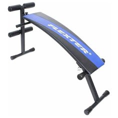 Скамья для пресса Омега с изгибом с ножкой (Синий-Черный) Формула здоровья