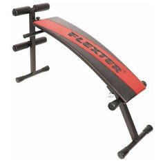 Скамья для пресса Омега с изгибом с ножкой (Красный-Черный) Формула здоровья