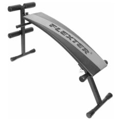 Скамья для пресса Омега с изгибом с ножкой (Серебристый-Черный) Формула здоровья