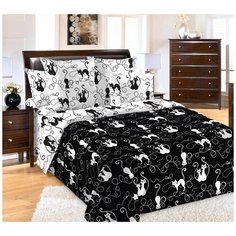 Постельное белье Mercury Home «Котофей» Евро Перкаль