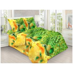 Постельное белье Mercury Home «Павлины» 1.5 СП Бязь
