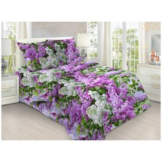 Постельное белье Mercury Home Сирень 1.5 СП Бязь