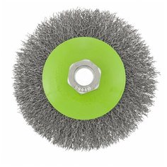 Щетка для УШМ, 100 мм, М14, "тарелка", витая проволока 0,3 мм// Сибртех