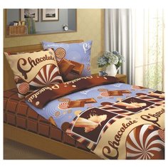 Постельное белье Mercury Home «Шоколад» 1.5 СП Бязь