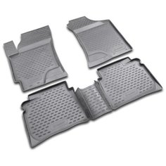 Коврики в салон HYUNDAI Elantra, 2007-2010, 4 шт. (полиуретан, серые) Element