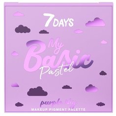 7DAYS Палетка пигментов для макияжа My Basic Pastel 101 purple sky