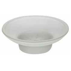 Мыльница стеклянная Savol DD22 круглая матовая запасная