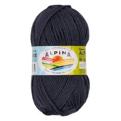 Набор пряжи Alpina "Alpaca Grande", 4*50 г, 118 м+/-6 м, 05 темно-серый меланж