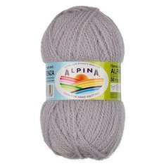 Набор пряжи Alpina Alpaca Trenza, 90% альпака, 10% полиамид, 4*50 г, 150 м+-8 м, №04, светло-серый