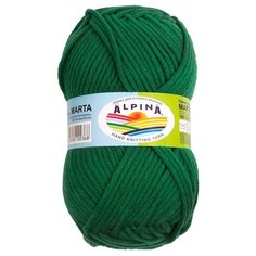 Набор пряжи Alpina Marta, 100% тактифил, 5*100 г, 120 м+-6 м, №007, зеленый