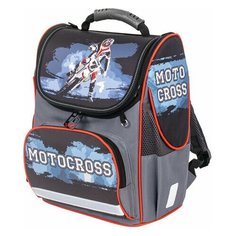 Ранец BRAUBERG STYLE c эргономичной спинкой, "Motocross", 35х28х18 см, 229925