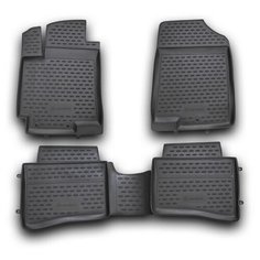 Element Коврики в салон подходят для HYUNDAI Solaris (I, Iр), 2010-2017, 4 шт. (полиуретан)