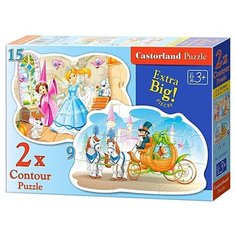 Пазлы Castorland Золушка, 2 в 1, Contour 9 и 15 элементов (B-020027)