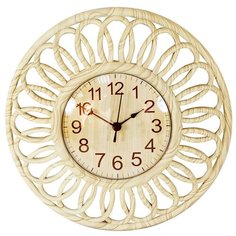 Часы настенные кварцевые Rettal HM15993-9 бежевый