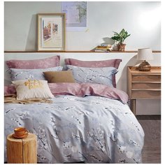 Постельное белье Розовые сны, 1,5спальный, сатин, с навлочками 70x70, СК-140-70-70-1,5сп