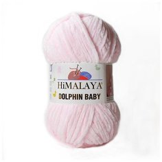 Пряжа Himalaya Dolphin Baby 100г. 120м (100% микрополиэстер) (80303 св.розовый) 2шт