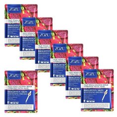 ZOZU / 7штук / Косметическая тканевая маска для лица с экстрактом питайя