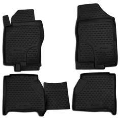 Element Коврики в салон NISSAN Navara, 2010-2015, 4 шт. с ниш.зад. сид.(полиуретан)