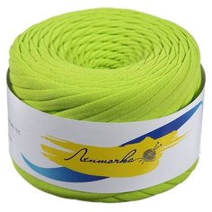 Пряжа трикотажная Елена и Ко широкая, 50 м*160 г, 7-9 мм, 030 ярко-зеленая