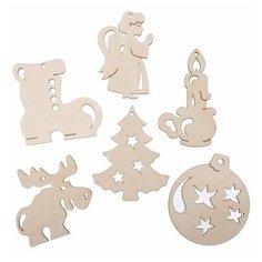 Набор для росписи новогодний №2 Деревянные игрушки