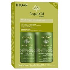 Inoar / Argan Oil Duo: шампунь и кондиционер для комбинированных волос, 2х250 мл