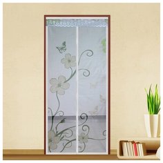 Противомоскитная сетка на магнитах, белая Rosenberg 100x210 RTE-400003-White