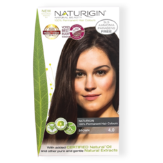 NATURIGIN безаммиачная перманентная краска для волос, 4.0 коричневый, 100 мл