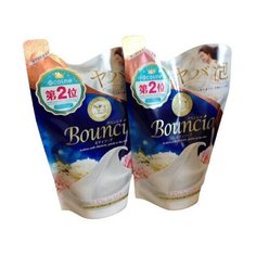 Жидкое увлажняющее мыло для тела COW Bouncia Airy Bouquet со сливками, коллагеном и ароматом роскошного букета, мягкая упаковка, 400 мл (Набор - 2 шт.)