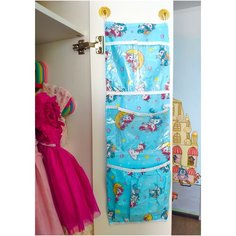 Органайзер Lili Dreams в шкафчик для детского сада на петельках мини, Единорожки в голубом