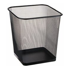 Корзина для бумаг черная 15л, 27х20х30.5 см PERFECTO LINEA CUADRADA