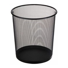 Корзина для бумаг черная 12л, 26.5х22х28 см PERFECTO LINEA REDONDA