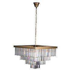 Подвесная люстра хрустальная светодиодная Prism Clear 10019/600S (Loft It)