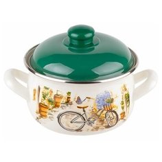 Кастрюля стальная эмалированная, 2.8 л, серия Прованс, PERFECTO LINEA (подходит для всех типов плит, включая индукцию) (50-362728)