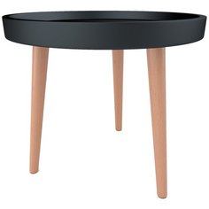 Столик журнальный Loftyhome Fig, d: 50 см, черный