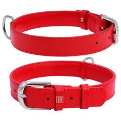 Ошейник для собак CoLLaR Glamour без украшений 25мм, 38-49см синий