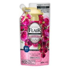 КAO Кондиционер-спрей для одежды с дезодорирующим эффектом "Flair Fragrance"сладкий цветочный сменная упаковка 240мл КАО