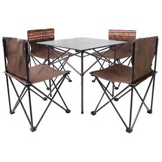 Кемпинговый складной стол и 4 стула Mircamping BC017