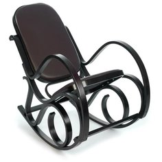 Кресло-качалка mod. AX3002-2 Венге Экокожа Темно-коричневый Tet Chair