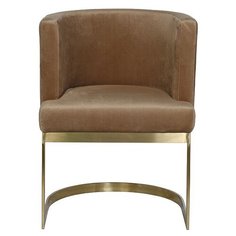 Стул на металлическом каркасе светло-коричневый Garda Decor 99344/4