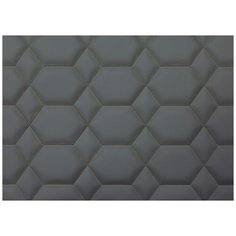 Стеганые обои Экоwall светло-серые дизайн Мозаика 10-702-505-20