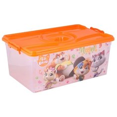 Б/П Контейнер с ручками "44 Котёнка" прямоуг., 7л (уп.12), 20,5*31*17см Alternativa