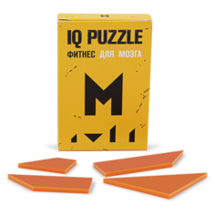 Головоломка IQ PUZZLE Буква М оранжевый