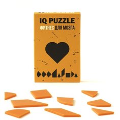 Головоломка IQ PUZZLE Сердце оранжевый