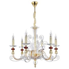 Подвесная люстра Crystal Lux Catarina SP6 Gold/Transparent-Cognac