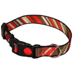 Ошейник Joy 2АМО00590, обхват шеи 35-50 см красный/коричневый/зеленый J.O.Y.