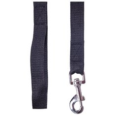 Поводок 25мм х 5м стропа ШУРУМ-БУРУМ черный для собак