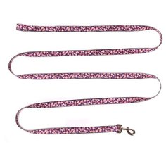 Поводок 25мм х 3м стропа JOY пурпурная плитка для собак J.O.Y.