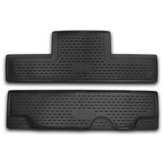 Element Коврики в салон CADILLAC Escalade, 2015->, Капитан., 3 ряд, 2 шт. (полиуретан)